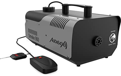 Audibax Smoke 900 - Machine à Fumée Lumineuse avec LED RGB - Machine à Fumée avec Télécommande - Puissance 900W - Capacité 0,9 L - Fumée par Minute 280m3 - Chauffe en 4 Minute
