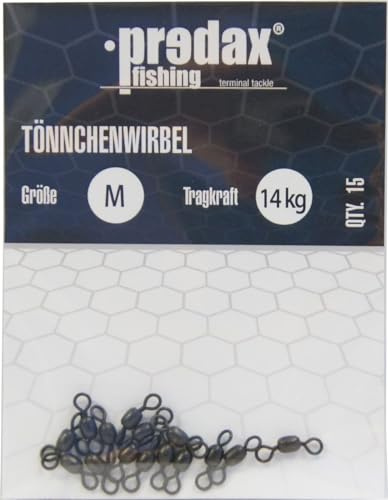 Predax Tönnchenwirbel schwarz - 15 Wirbel