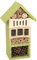 Hôtel à insectes Verdure en bois avec dispositif de suspension pratique, aide d’hivernation et couvée pour insectes, décoration jardin