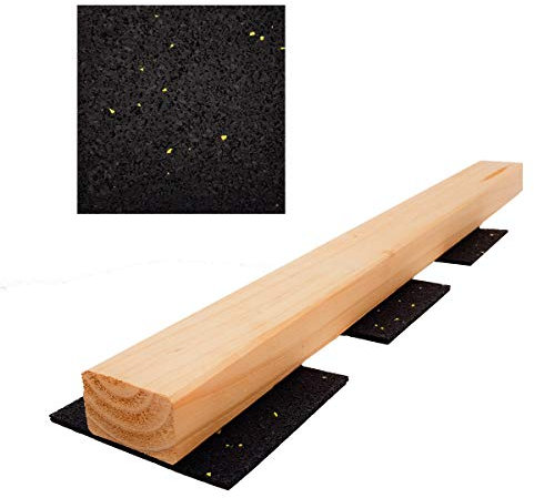 150 Stück - 3 mm 90 x 90 mm Terrassenpad, Terrassenpads, Gummigranulat, Terrassenbau (10er Pack (1500 Stück))