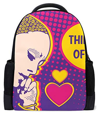 MONTOJ Pop Art Mädchen Reise-Rucksack, Polyester