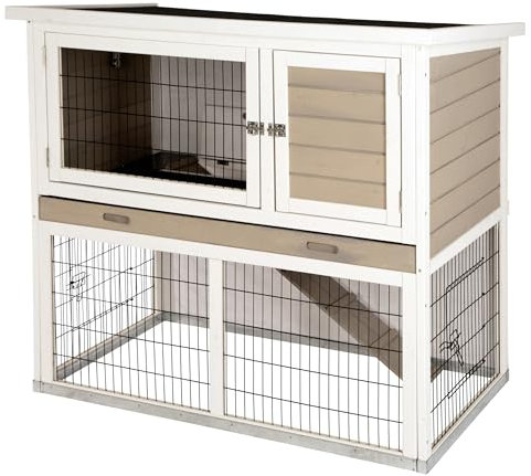 Kerbl Pet Nagerstall Lucky mit Metall- rahmen am Boden, 115x65x100 cm