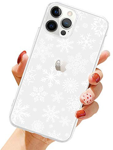 LCHULLE Weihnachten Handyhülle Kompatibel mit iPhone 7/8/SE2020/SE2022(4.7 Zoll) Hülle Weihnachten Transparent Silikon Christmas Case Durchsichtig Schutzhülle für iPhone 7/8/SE2020/SE2022 Schnee