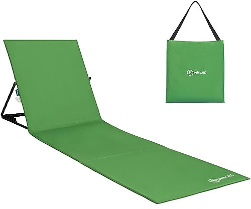 HOMECALL - Matelas de Plage XXL Réglable en Polyester - Vert