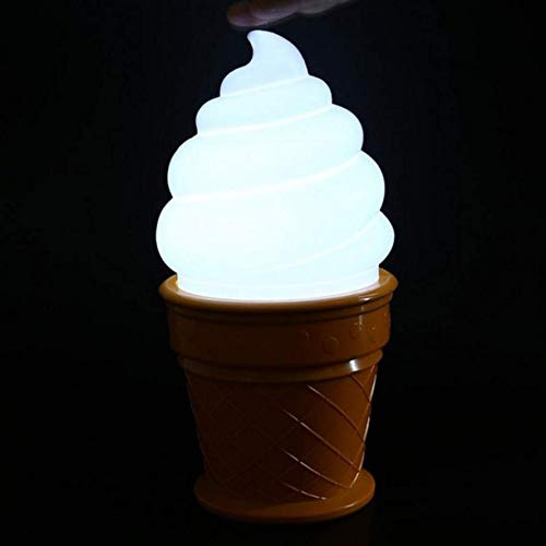 ZHONGJIUYUAN LED-Nachtlicht für Kinder, Eiscreme-Leuchte, batteriebetrieben, Dekoration für Kinderzimmer, Nachtlicht