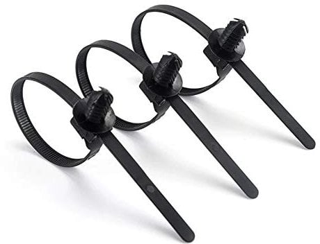Asudaro Kabelbinder, 100 Stück, Nylon, Schwarz, Reißverschluss, 5-30 mm, Kfz, Cable Ties