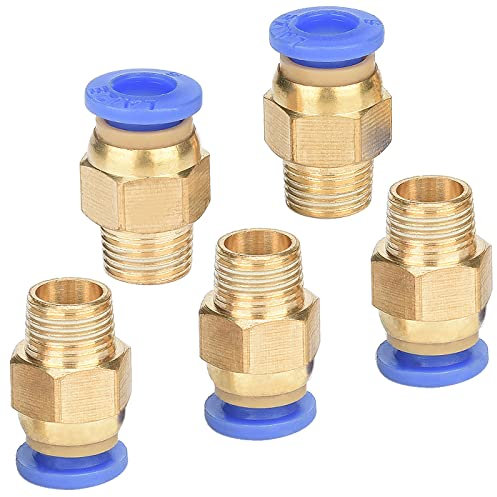 Connettori, connettori rapidi, 5 pezzi raccordo pneumatico (G1/8 x 6 mm)