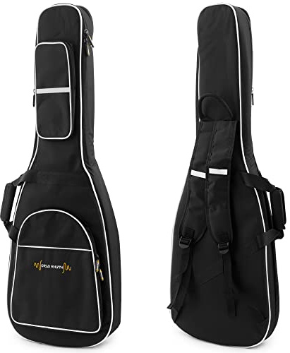 World Rhythm WR-108 Borsa imbottita per chitarra elettrica full size. Dotata di maniglia per il trasporto e spallacci a zaino