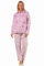 NORMANN-Wäschefabrik Wunderschöner Damen Hausanzug aus Coralfleece in toller Herz-Motiv Optik - 202 216 97 954, Farbe:Flieder, Größe:36/38