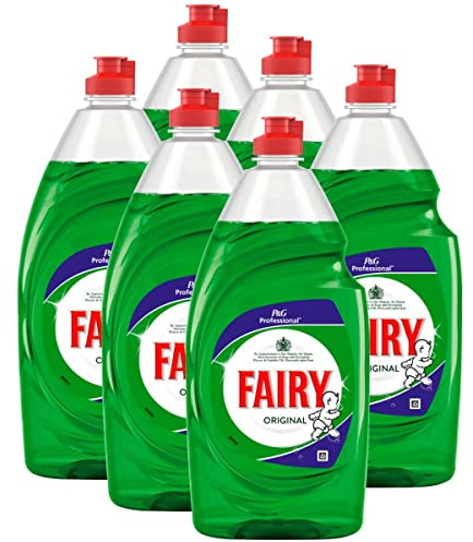 Fairy Original Washing Up Liquid Green with LiftAction 900 ML (Pack of 6)