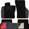 moto-MOLTICO Fußmatten Auto Velours Autoteppiche Schwarz Automatten Set 4-teilig - Auffälliges Design - passend für VW Golf III 1991-1999 (Schwarzes Muster)