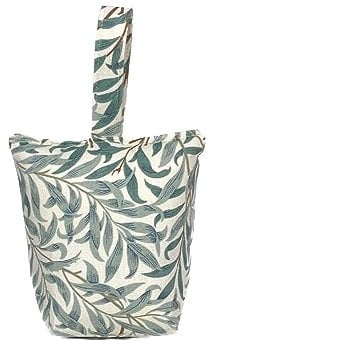 Fabric Door Stop – 1.5 kg Weighted Filled Door Stopper, William Morris Inspired Design, Handmade in the UK, Gift Idea (Willow Bough - Green)