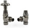 Hot Flow | Lincoln Traditional Thermostatic Radiator Valve - Angled TRV (Black Nickel)