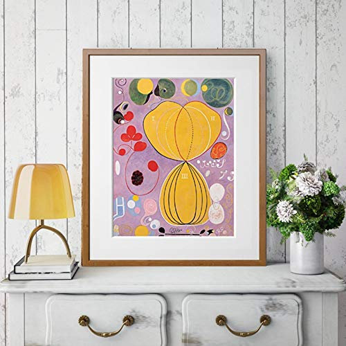 SDVIB Hilma klint Kunstdruck The Ten Largest No. 7, Adulthood1907 Hilma af klint Poster Wall Art Canvas Paining Decor19.6”x 27.5”(50x70cm) No frame