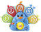 Fisher-Price BlinkiLinkis Zahlen und Farben Pfau, elektronisches Lernspielzeug mit Licht und Musik für Babys und Kleinkinder ab 9 Monaten, (Dutch) , HNN79