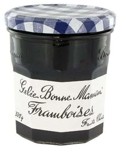 Bonne Maman - Gelée de Framboise 370g - Douceur fruitée à tartiner - Idéal pour le petit-déjeuner et les collations gourmandes. - Lot De 4 - Vendu Par Lot
