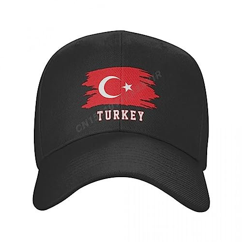 OLIKED Baseball Mütze Türkei Türkiye Flagge Cool Türken Fans Sonnenschirm Verstellbare Outdoor-Mützen für Männer Frauen Bedruckte Mode Hüte