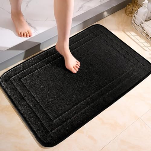 ChAusa Tappeto Bagno Antiscivolo Tappeto Doccia Antiscivolo Tappeti Bagno,Tappetino Memory Foam Bagn Lavabile,Tappetino Antiscivol Extra Assorbente,Cucina (4060HEI)