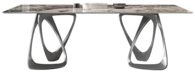 FAREWELL Moderner Esstisch Nordic Einfache Esstisch Schiefer Esstisch Moderne Rechteckige Hause Kleine Wohnung Tisch Spieltisch Küchen-Esstische