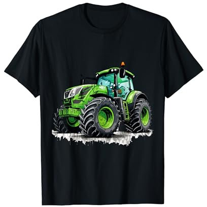 Bauern Geschenke & Souvenirs Dorfkind Traktor Design Landwirt & Bauern Trecker Geschenk T-Shirt, Unisex, Schwarz, S