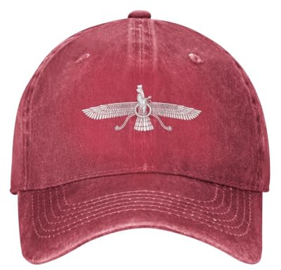 KWQDOZF Farvahar Persisches Symbol Hut Casquette Denim Baseball Cap Unisex