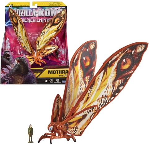 MonsterVerse Godzilla x Kong, Figurine articulée, 14 cm, Mothra, 4+, MN303F