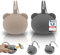 Tastic Schnullerbox Baby - 2x Silikon Schnullerbox für unterwegs in Pandaform – Schnulleraufbewahrung BPA frei – Box vielseitig nutzbar und leicht zu Reinigen. beige + grau