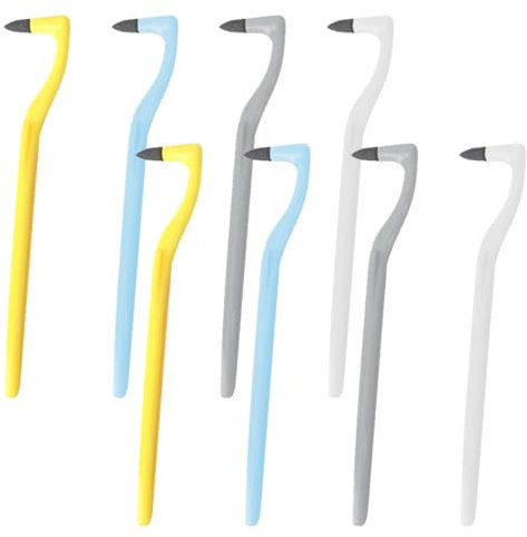 EIH 8 Pezzi Rimozione Tartaro Denti,Smacchiatore Denti Professionale, Tooth Stain Eraser,Pulizia Denti Tartaro,Ablatore Tartaro,Kit Pulizia Denti(4 Colori)