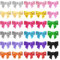 30 PCS Mini Bow Sequin Bowknot Embroidered Patches Bow Patch Glitter Bows Patches Shiny Small Red Bows Iron on Applique Embroidered Patch for Clothing, Bags, Jackets, Jeans DIY Accessory