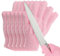 PATIKIL Cut Resistant Gloves, 6 Pair Level 5 Protection Anti Cutting Gloves Cut Proof Gloves for Kitchen Wood Carving Working, Medium, Pink