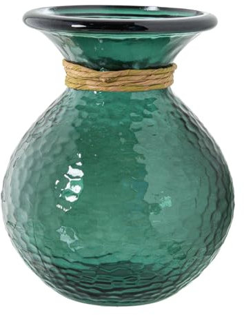 Alexandra House Living Vase, blau, Glas, 19 x 25 cm