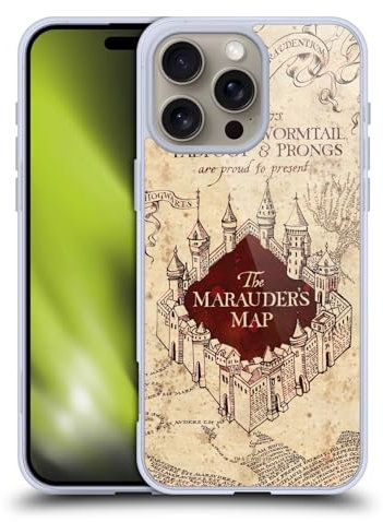 Head Case Designs Offizielle Harry Potter The Marauder's Map Prisoner of Azkaban II Gelhülle [Militärischer Schutzgrad] Kompatibel Mit Apple iPhone 16 Pro Max Und Kompatibel Mit MagSafe