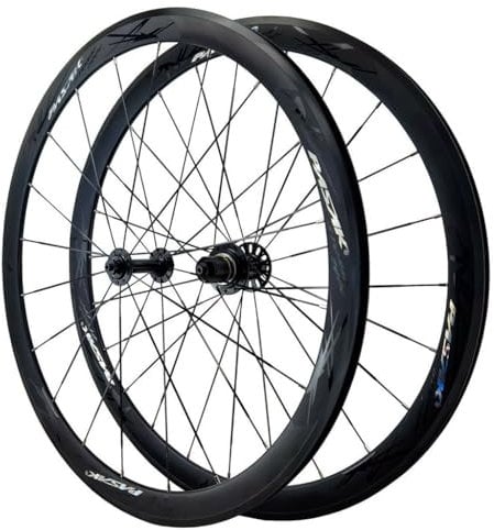 LPYDWZ 700C Road Bike Wheelset, Aluminum Alloy Rim Height 30MM Bicycle Racing V Brake QR Front & Rear Wheels for 7/8/9/10/11 Speed