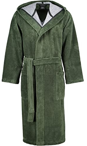 Cawö Bademäntel Herren Kapuze Doubleface 843 Field - 47 4XL