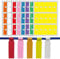 240PCS Self-Adhesive Cable Labels Tags, 8 Colours Self Adhesive Labels, Waterproof Tear Resistant Cable Tags Labels, Cable Labels Write On, Cable Identification Tags