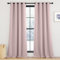 KGORGE Pink Vorhang 245 cm Lang Kinderzimmer Verdunkelungsvorhang Thermovorhang Kälteschutz mit Ösen Blickdichte Vorhänge Wohnzimmer Blackout Curtains Living Room, 245 x 140 cm(HxB) Hellrosa