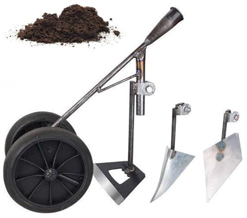 YXHGNNS Fresadora de jardín Manual, 3 en 1 Herramientas de jardinería de Alta Resistencia Fresadora de jardín Duradera para escardar, desherbar, cavar, aflojar Bordes del Suelo