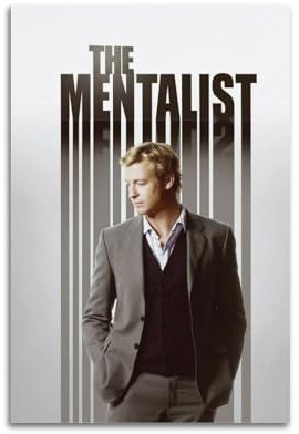 JUAWEYQOEA The Mentalist Poster auf Leinwand, Wandkunstdrucke, Poster, Vintage-Kunst, ästhetische Dekoration für Zimmer, 20 x 30 cm, ungerahmter Stil