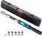 Kit de clé dynamométrique numérique 1/2in Drive W/LED &Buzzer Indicateur Double Direction Ratchet Head Vélo Moto Réparation Outil À Main,Assurance sécurité(12.5-250.7 ft-lbs)