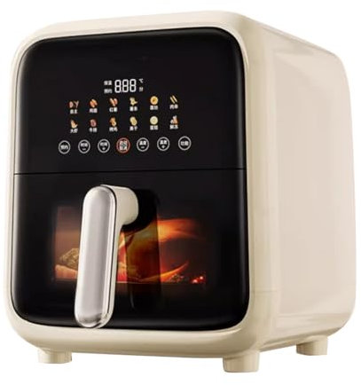 Easnuroz 7L Household Air Fryer Large Capacity Colour Screen Intelligent Touch Screen Steam Electric Fryer Light Fat Multifunctional Cooking Air Fryer Oven