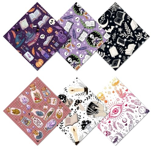 CREATCABIN 6 Stück Tarot Brillenreinigungstuch Mikrofasertuch Weich Mehrfarbig Sonnenbrillen Reinigungstücher Wiederverwendbar Verdickte Tücher Für Damen Herren Kamera Handy Objektive 15.5x15.5cm