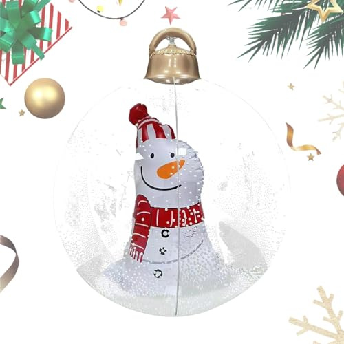 Aufblasbarer Weihnachtsball Wasserdichter festlicher Globusballon