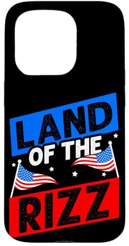 Land of The RIZZ Patriotisch Hülle für iPhone 15 Pro