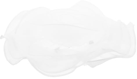VILLCASE Broche Fleur en Organza Blanche 27 Cm Grosse Taille Épinglette de Banquet Accessoire Femme pour Mariage Fête et Événement Formel Broche de Tissu à Fleurs Élégante