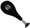 BAY® Fun Wand-Schlagpolster mit Feder, SCHWARZ - Schlagkissen, Boxbirne, Speedball, Doppel Single Mitt, schwarz rot Wandboxkissen Wandboxpolster Boxpolster Wand Boxkissen Mauer
