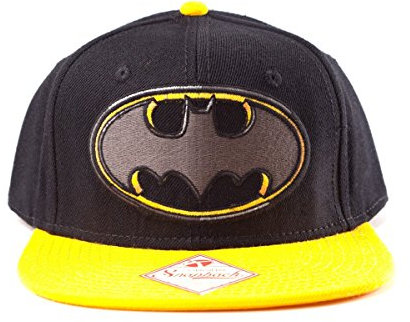 DC Comics Batman Dark Knight Snapback Baseball Cap (schwarz/gelb)