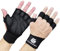 Fit Active Sports belüftete Gewichtheber-Handschuhe groß schwarz