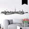 WANDKINGS Wandtattoo Skyline Münster 140 x 39 cm - Schwarz - 35 Farben zur Wahl