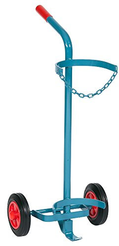 SCAPP Gasflaschenwagen für 1 x 50L Gasflasche, mit Haltenocke und Vollgummi-Reifen