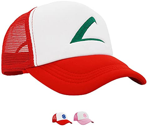 PopCrew Jungs Gestickte Team-Trainer-Hut für Anime Cosplay, Trucker, Snapback Cap Einheitsgröße Asche.
